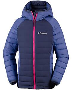 Columbia POWDER LITE HOODED JACKET GIRLS (nocturnal/eve)