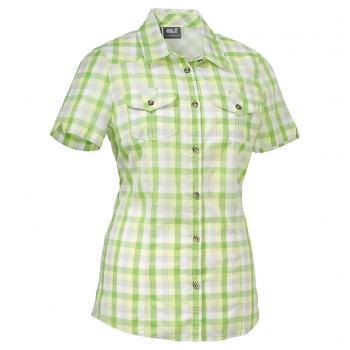 Jack Wolfskin FARO SHIRT WOMEN (parrot green checks)