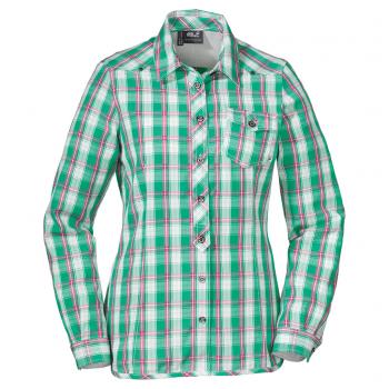 Jack Wolfskin WICHITA SHIRT WOMEN (mint green checks)