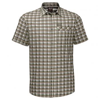 Jack Wolfskin NAPO RIVER SHIRT (woodland green checks)