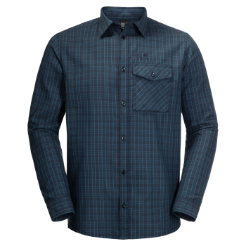 Jack Wolfskin ISLAND PEAK SHIRT M (night blue checks)