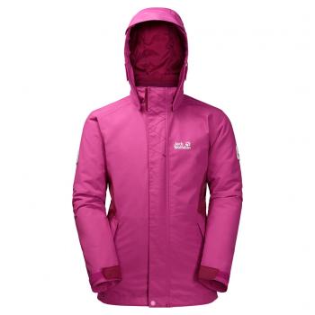 Jack Wolfskin G POLAR WOLF 3IN1 JKT (fuchsia)