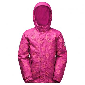 Jack Wolfskin G KAJAK FALLS PRINTED JKT (fuchsia allover)