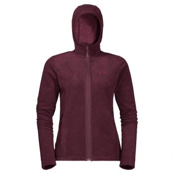 Jack Wolfskin SKYWIND HOODED JACKET W (fall red)