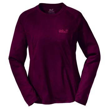 Jack Wolfskin NATURE LONGSLEEVE WOMEN (dark berry)