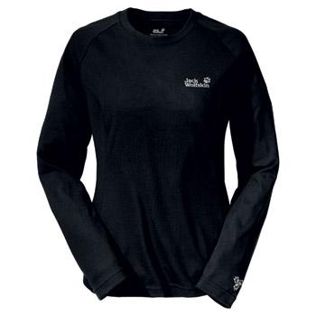 Jack Wolfskin NATURE LONGSLEEVE WOMEN (black)