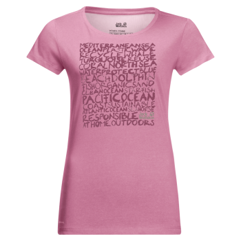 Jack Wolfskin OCEAN LETTER T W (dusty pink)