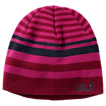 Jack Wolfskin CROSS KNIT CAP KIDS (dark ruby)