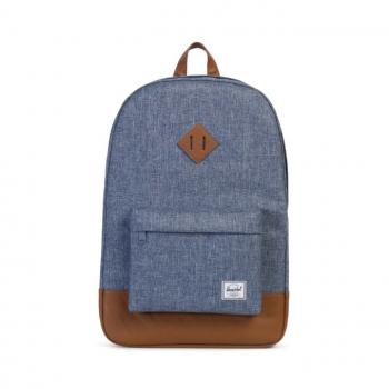 Herschel HERITAGE (dark chambray Xhatch/tan)