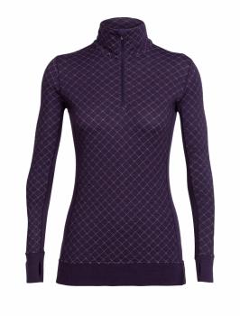Icebreaker  WMNS AFFINITY THERMO LS HALF ZIP (Burgundy HTHR)