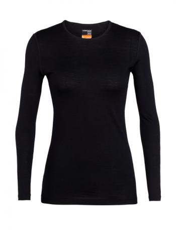 Icebreaker WMNS 200 OASIS LS CREWE (Black)