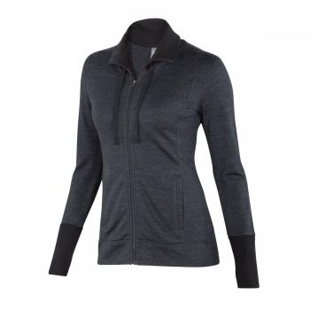 Ibex LATITUDE FULL-ZIP JACKET WOMENS (ebony marle heather)
