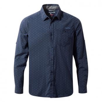 Craghoppers NosiLife TODD LS SHIRT MEN (night blue combo)