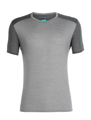 Icebreaker MENS AMPLIFY SS CREWE (TIMBERWOLF/Monsoon)