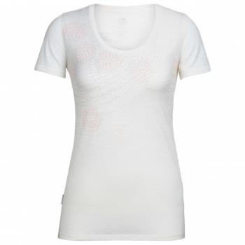 Icebreaker WMNS TECH LITE SS SCOOP REFRACTION (Snow)