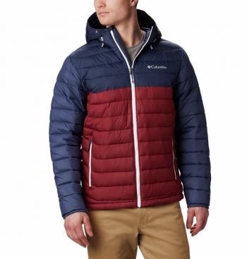 Columbia POWDER LITE HOODED JACKET MEN (red jasper/collegiate navy)
