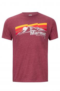 Marmot SUNSETTER TEE SS (burgundy heather)