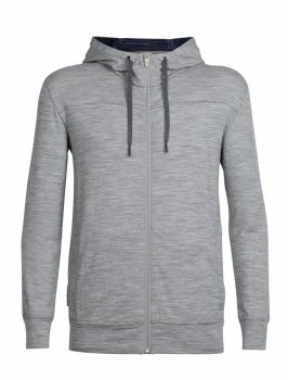 Icebreaker  MENS SHIFTER LS ZIP HOOD (Metro HTHR/Fathom HTHR)