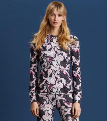 Odd Molly LOVE BASE LAYER LS TOP (black multi)