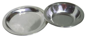 BASICNATURE EDELSTAHL TELLER (flach)