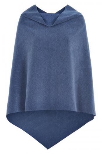 Henriette Steffensen PONCHO 4026 (deep blue)