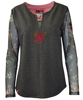 Almgwand DELPSJOCH Bluse Women (anthrazit/schwarz)