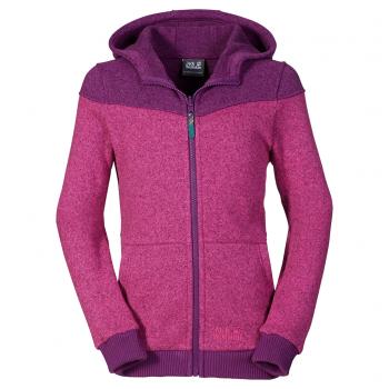 Jack Wolfskin FINJA KNIT FLEECE JACKET YOUTH (pink passion)