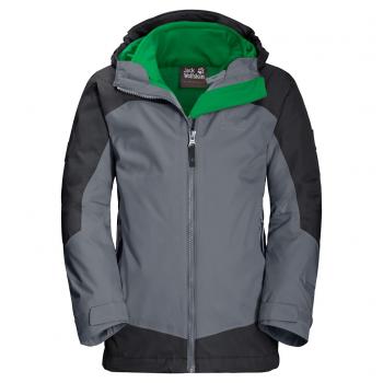 Jack Wolfskin B AKKA 3IN1 JKT (pebble grey)