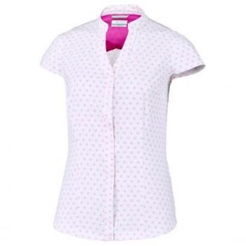 Columbia SATURDAY TRAIL STRETCH PRINT SS WOMEN'S (groovi pink ditsy floral)