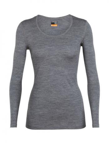Icebreaker WMNS 200 OASIS LS SCOOP (Gritstone HTHR)