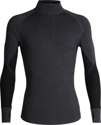 Icebreaker MENS 260 ZONE LS HALF ZIP (Jet HTHR/Black)