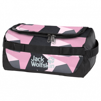 Jack Wolfskin EXPEDITION WASH BAG (pink geo block)