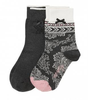 Odd Molly SOCKY SOCK Doppelpack (dark grey melange)