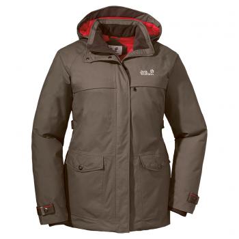 Jack Wolfskin MAPLE CREEK PARKA WOMEN (siltstone)