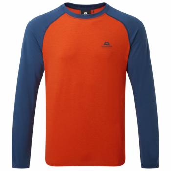 Mountain Equipment REDLINE LS TEE (paprika/denim blue)