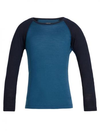 Icebreaker KIDS 200 OASIS LS CREWE (Prussian blue/Midnight Navy)