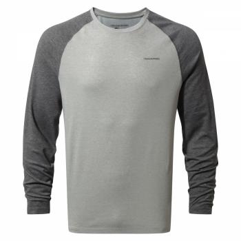 Craghoppers NosiLife BAYAME LS SHIRT MEN (black pepper marl/soft grey marl)