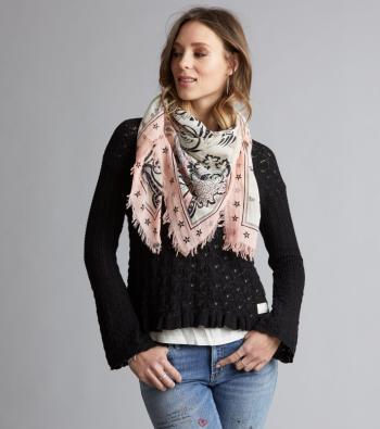 Odd Molly HYDE PARK SCARF (light chalk)