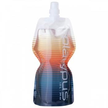 Platypus SOFT BOTTLE 1.0 Liter mit PUSH-PULL Verschluss (stripe rot)