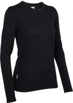Icebreaker  WMNS TECH TOP LS CREWE (Black)