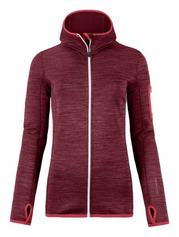 Ortovox FLEECE MELANGE HOODY WOMEN (dark blood blend)