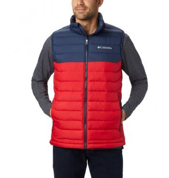 Columbia POWDER LITE VEST MEN (mountain red/collegiate navy)
