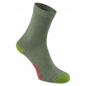 Craghoppers NosiLife TRAVEL SOCKS KIDS Doppelpack (dark khaki/spice lime)