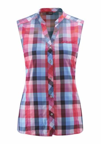 Maier Sports JARA SLEEVELESS BLUSE W (pink/blue check)
