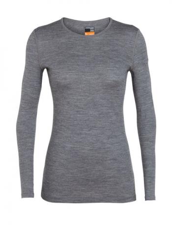Icebreaker WMNS 200 OASIS LS CREWE (Gritstone HTHR)