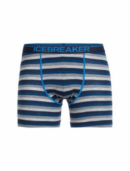 Icebreaker  MENS ANATOMICA BOXERS /  (Largo/Midnight Navy/Stripe)