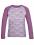 Icebreaker  KIDS OASIS LS CREWE DIAMOND LINE (Silk Hthr/Eggplant)