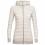 Icebreaker WMNS CRUSH LS ZIP HOOD (Fawn HTHR/Snow/Stripe)
