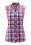 Maier Sports JARA SLEEVELESS BLUSE W (pink/blue check)