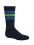 Icebreaker KIDS SKI MEDIUM OTC STRIPE (midnight navy/surf)
